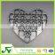 PS disposable black heart 23 holes chocolate container