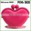 Funny Heart Shaped Mini Silicone Rubber Coin Purse bag