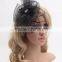 DSFC0001 Vintage Wedding Holiday Fascinator Cocktail Hat For Women French Veiling Hair Headband Lady Party Accessory