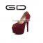 GD sexy high heel shallow mature women sandals without decoration