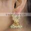 Indian Ethnic Bollywood Jewelry GoldTone White Pearl Earrings Jhumka