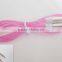 DC3.5 transparent colorful Audio&Video cable with aluminum foil /5 colors