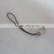 Black color Mobile Phone Strap with Small D ring from China factory