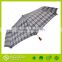 2016 Grid umbrella, yiwu umbrella, pg fabric umbrella