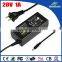 Fiber optic christmas tree power supply 20V 1A DC power adapter with CE KC UL