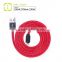 MFi 8 pin leather braided cable with data transmission and charging