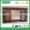 Deluxe All-in-One Jewelry Organizer Wooden Wall Hanging Jewelry Shelf with Mirror