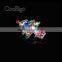 Fashion Jewelry Colorful Rhinestone Charming Christmas Tree Pin Brooch Christmas Party Promotion Gift Apparel Accessories