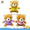 OEM plush brown teddy bear with t-shirt good quality plush teddy bear factory