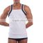 China Supplier High Quality Mens Sexy Tank top With Contrast Color Stripe
