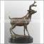 Home Decor Modern Bronze Running Deer Sculpture Statue for Sale