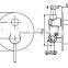 Bathroom brass shower mixer Australian standard AQ34B16YC