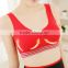 Fitness motion bra for ladies latest design black red color W114