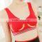 wholesale sports bra for ladies latest design black red color W114
