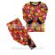 Hot selling new children pajamas 2015NOVA deisgn all printed funuy pattern pajamas 100% cotton pajamas baby boy clothes set
