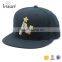 Custom snapback brim 6 panel 3d embroidery snapback hat and cap