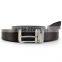 Teakwood Black Leather Casual Reversible Belt For Men