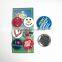 Funny printing baseball cap tinplate metal button badge with funny print boxer