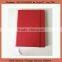 A5 size red color PU leather notepad with riband, custom notepad