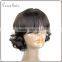 2016 hot sale 100% Brazilian natural virgin remy human hair wig for black women natural color 1B