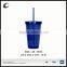 plastic mug OEM color mug promotional new design mug double walled mug