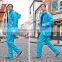 Black polyester raincoat with pants