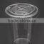 12oz disposable logo tranparent PET plastic cup with dome lip