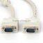 High Quality HD15 3+4 VGA Cable nickel Plated VGA Cable with Ferrite 5m