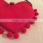 MS70017P Girls tassle fringe red heart bags