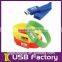 Hot selling colorful promotional wristband usb flash drive