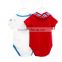 hot sale hight quality organic cotton pure color simple letter baby onesie