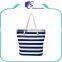 Utility cotton canvas rope handle beach bag, canvas tote bag with cotton rope handles wholesale