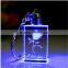 Beautiful 3d laser Crystal Keychain for Souvenir or Holiday Gifts