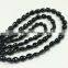 #273S Natural Gemstone Oval Beads Loose Black Spinel