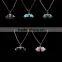 Hottest Sale Hexagon Stone Bullet Quartz Chain Pendant Necklace For Women