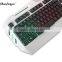 OEM white USB wired led keyboard with rainbow backlit as gift
