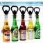 Custom logo creative beer shaped bottle opener fridge magnet