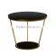Hot Sale Modern Living Room Gold Wire Side Table With Marble