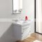 white high gloss bathroom vanity, wall-hung small size bathroom cabinet furniture