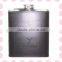 Popular and fashion leather embossed series stainless steel hip flask