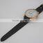 custom your owner logo big leather band men charm vintage watch relogio masculino