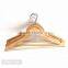 Natural Wood Basic Hospitality hanger With Bar for Clothes Top
