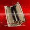 Fashion PU Leather Clutch Zipper Wallet With Crux Metal Design for Woman