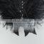 White and Black Ostrich Feather Fancy Dress Party Dressed up Headwear