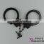 Cheap black cuffs plastic toy handcuffs uniform cuffs