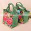Cheap handbags in green new design China Tribal woman handbags