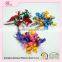 Factory price directly custom-made satin ribbon pompom flowers for hairgrips accessories