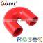 Standard 25mm Reinforced Red 180 Degree Flexible Silicone Elbow Hose Hookah