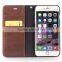 QIALINO Drop Shipping Case, Full Grain Genuine For iPhone 6 Case Leather Wallet Stand Cover For iPhone6 plus