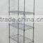 6 Tier Chrome Shelving Storage rolling Cart Metal Rack with wheels